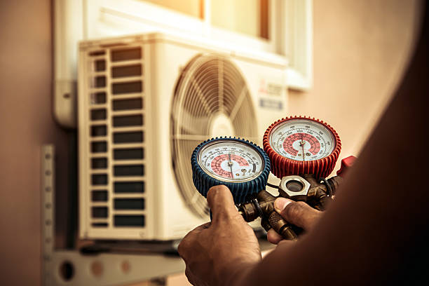 Professional Hvac technician working in Marion, KS